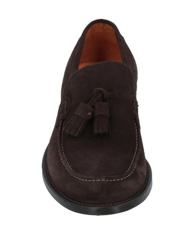 Shop Dasthon Loafers In Dark Brown