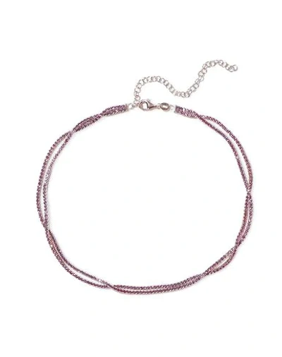 Shop Aamaya By Priyanka Necklace In Fuchsia