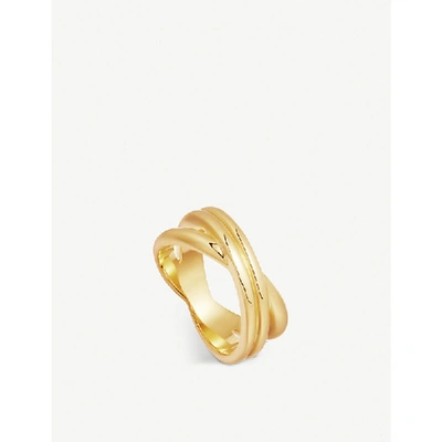 Shop Missoma Infini 18ct Gold-plated Vermeil Silver Ring