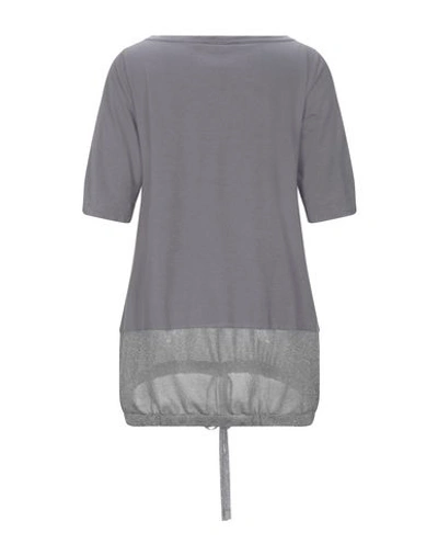 Shop Kangra Cashmere T-shirts In Lead