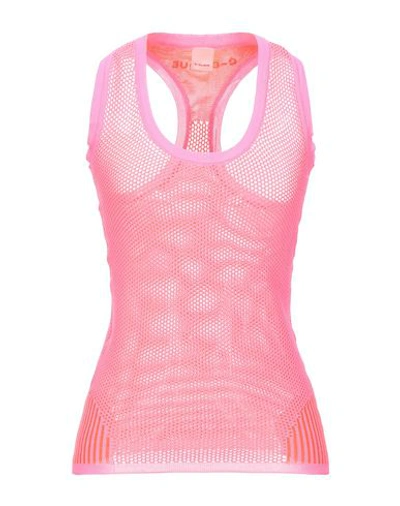 Shop C-clique Woman Tank Top Fuchsia Size M Polyester In Pink