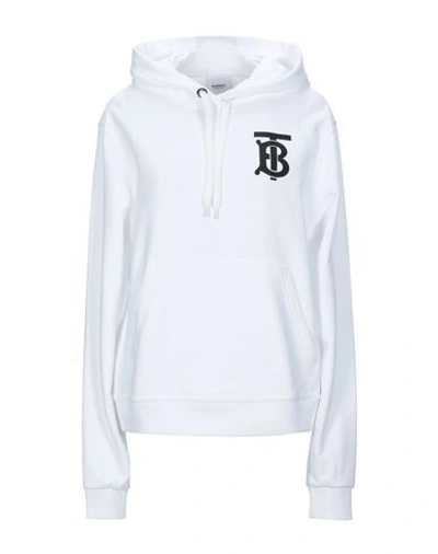 Shop Burberry Sweatshirts In White