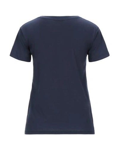 Shop Celine T-shirt In Dark Blue