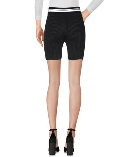 Shop Gcds Woman Shorts & Bermuda Shorts Black Size S Viscose, Wool, Acrylic, Technical Fibers, Elastane