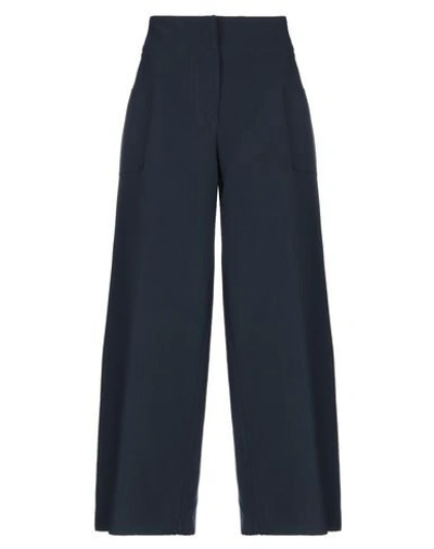 Shop Daniela Pancheri Casual Pants In Dark Blue