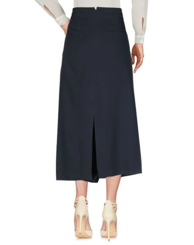 Shop Calvin Klein Collection Midi Skirts In Steel Grey