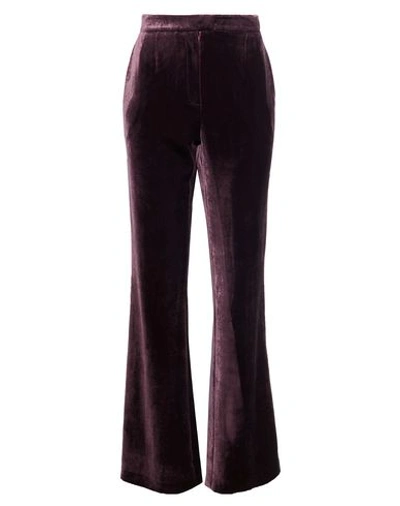 Shop Magda Butrym Casual Pants In Deep Purple