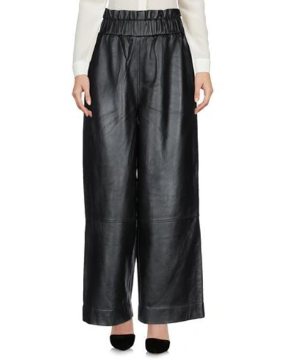 Shop Ganni Casual Pants In Black