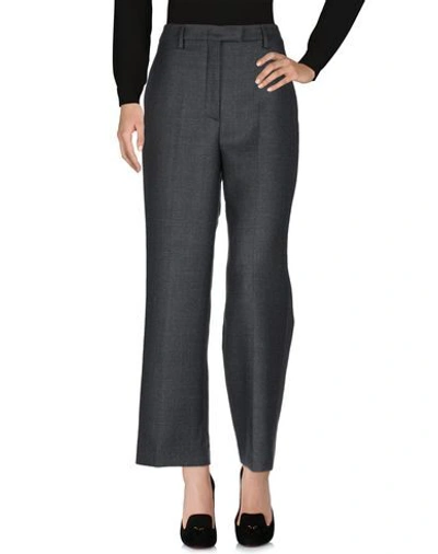 Shop Prada Woman Pants Lead Size 2 Virgin Wool, Polyamide, Cotton In Grey