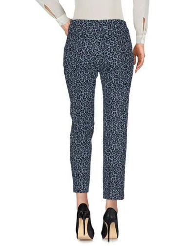 Be Blumarine Two-tone Spotted Classic Trousers In Blue