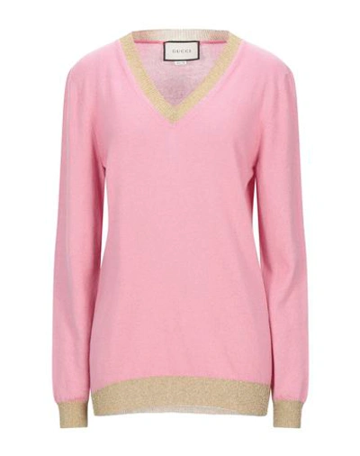 Shop Gucci Cashmere Blend In Pink