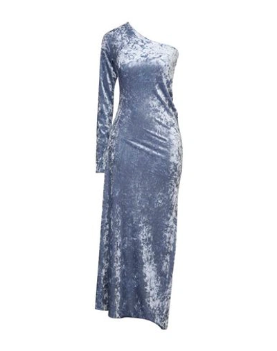 Shop Ssheena Long Dresses In Sky Blue