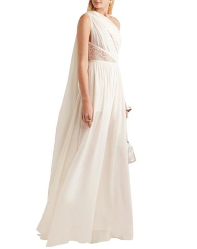 Shop Elie Saab Long Dresses In Ivory