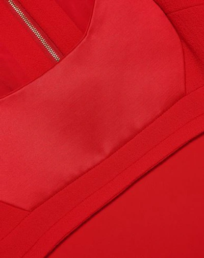 Shop Antonio Berardi Woman Midi Dress Red Size 4 Viscose, Elastane, Virgin Wool, Cotton, Silk