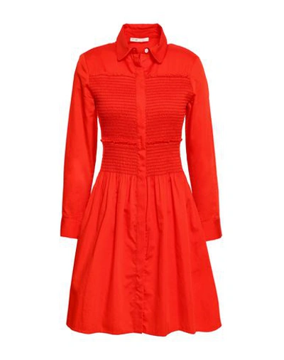 Shop Maje Short Dresses In Red