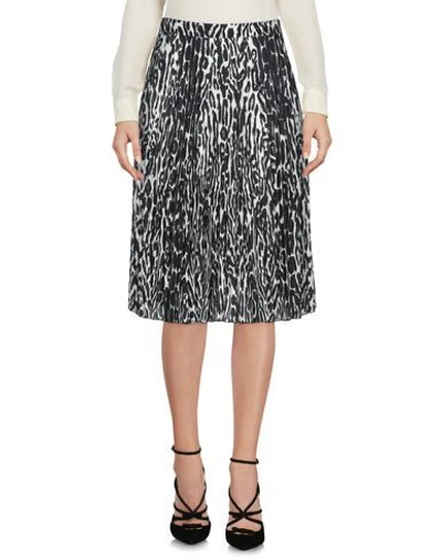Shop Burberry Woman Midi Skirt Black Size 12 Polyester