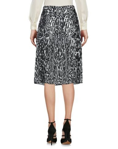 Burberry Rersby Leopard Print Pleated Skirt In Black