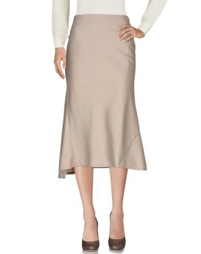 Shop Theory Midi Skirts In Sand