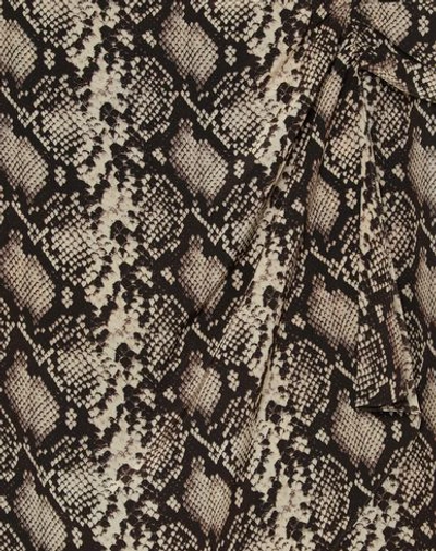 Nili Lotan Hazel Snake Print Silk Mini Skirt In Beige