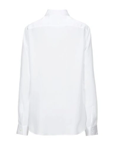 Shop Xacus Solid Color Shirts & Blouses In White