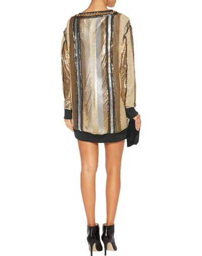 Shop Balmain Blouses In Gold