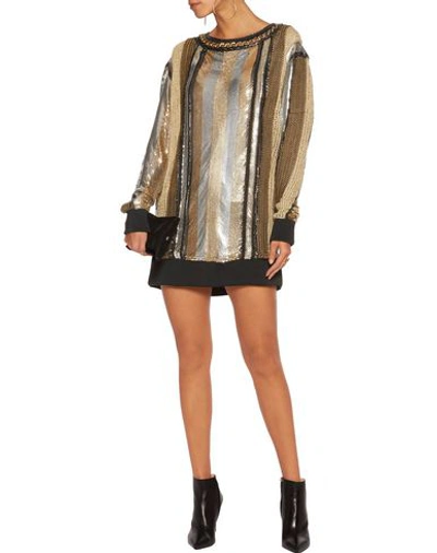 Shop Balmain Blouses In Gold