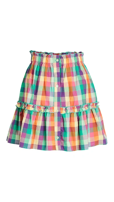 Shop Playa Lucila Plaid Skirt In Multi