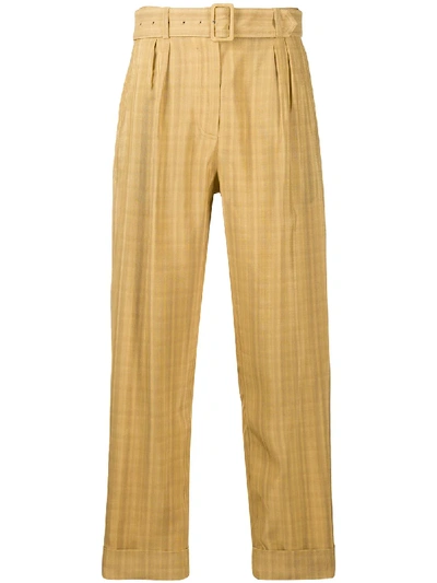 Shop Department 5 Belted High-waist Trousers In Neutrals