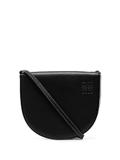 Shop Loewe Heel Shoulder Bag In Black