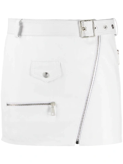 Shop Manokhi Belted Mini Skirt In White