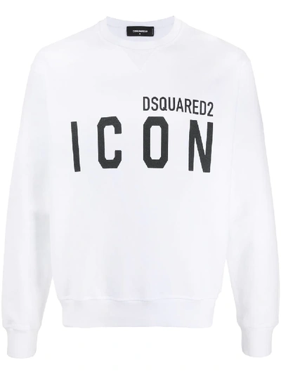 Shop Dsquared2 Icon-print Sweatshirt In White