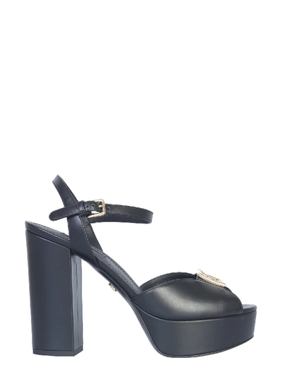 Shop Dolce & Gabbana Sandal With Plateau In Nero