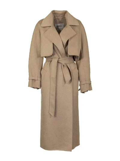 Shop Max Mara Camel And Cashmere Coat Agar Camel