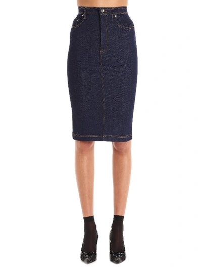 Shop Dolce & Gabbana Skirt In Blu
