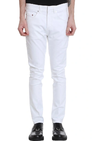 Shop Neil Barrett Jeans In White Cotton