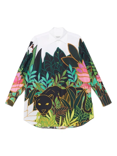 Shop Valentino Panther In The Jungle Shirt