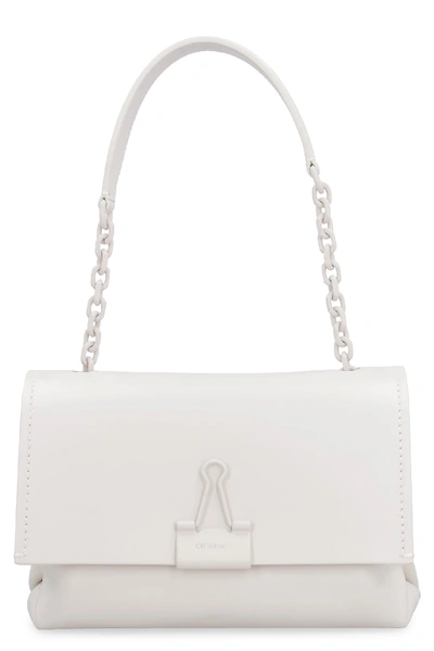 Shop Off-white Soft Medium Binder Clip Shoulder Bag In White