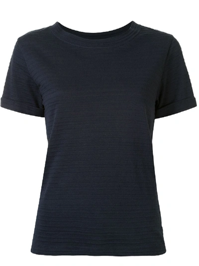 Shop Apc Ribbed T-shirt In Blue