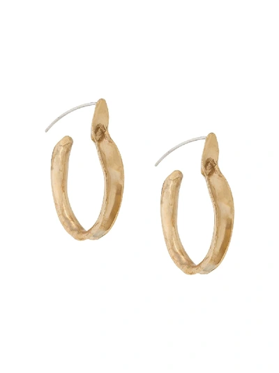 Shop Ariana Boussard Kiki Hoop Earrings In Gold