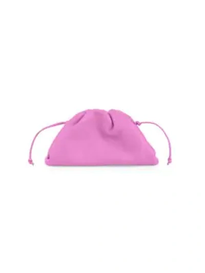 Shop Bottega Veneta Mini The Pouch Leather Clutch In Pink