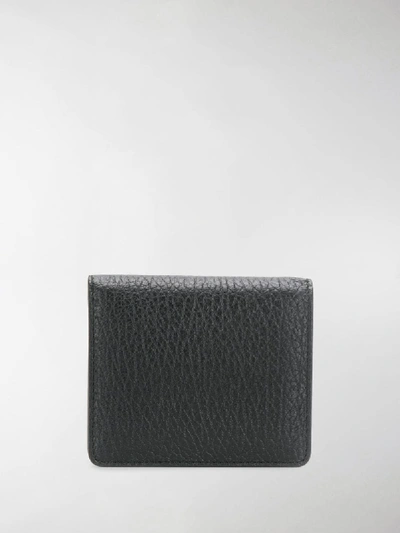 Shop Maison Margiela Bifold Popper Wallet In Black