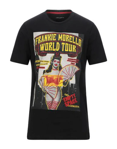 Shop Frankie Morello Man T-shirt Black Size Xxl Cotton
