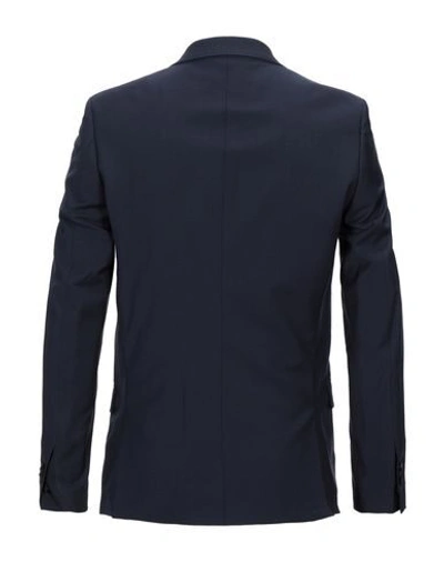 Shop Dondup Suit Jackets In Dark Blue