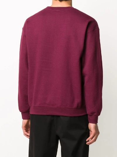 Shop Blood Brother Waiver Long Sleeve Sweater In Red