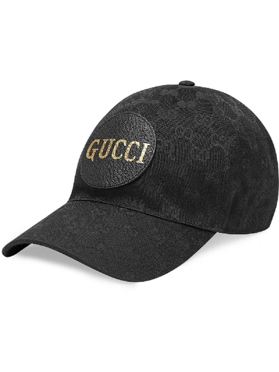 Shop Gucci Baseball Cap In Black