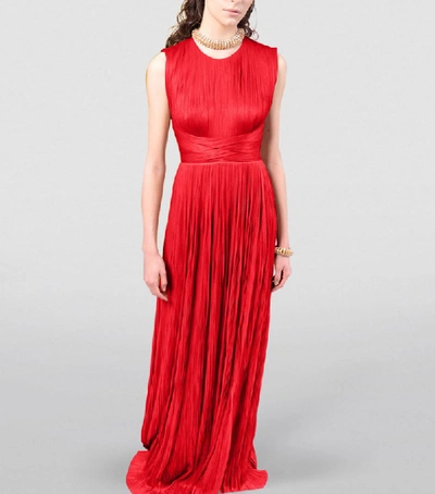 Shop Maria Lucia Hohan Adela Pleated Gown