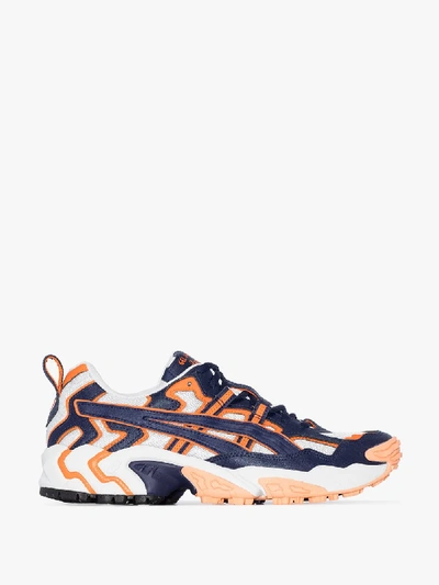 Shop Asics Blue And Orange Gel-nandi Sneakers