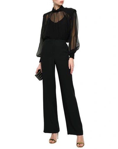 Shop Alberta Ferretti Woman Pants Black Size 8 Acetate, Rayon