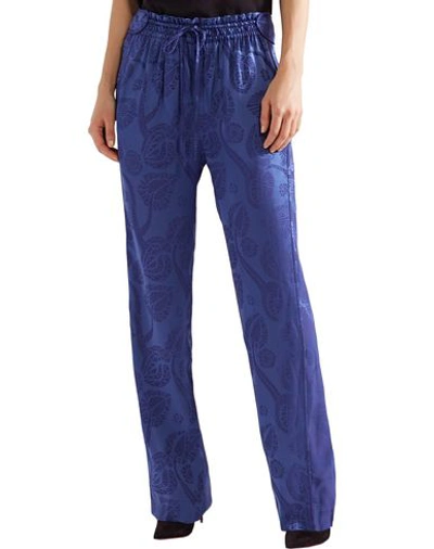 Shop Peter Pilotto Woman Pants Blue Size 6 Acetate, Viscose