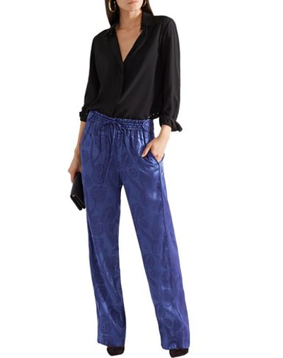 Shop Peter Pilotto Woman Pants Blue Size 6 Acetate, Viscose